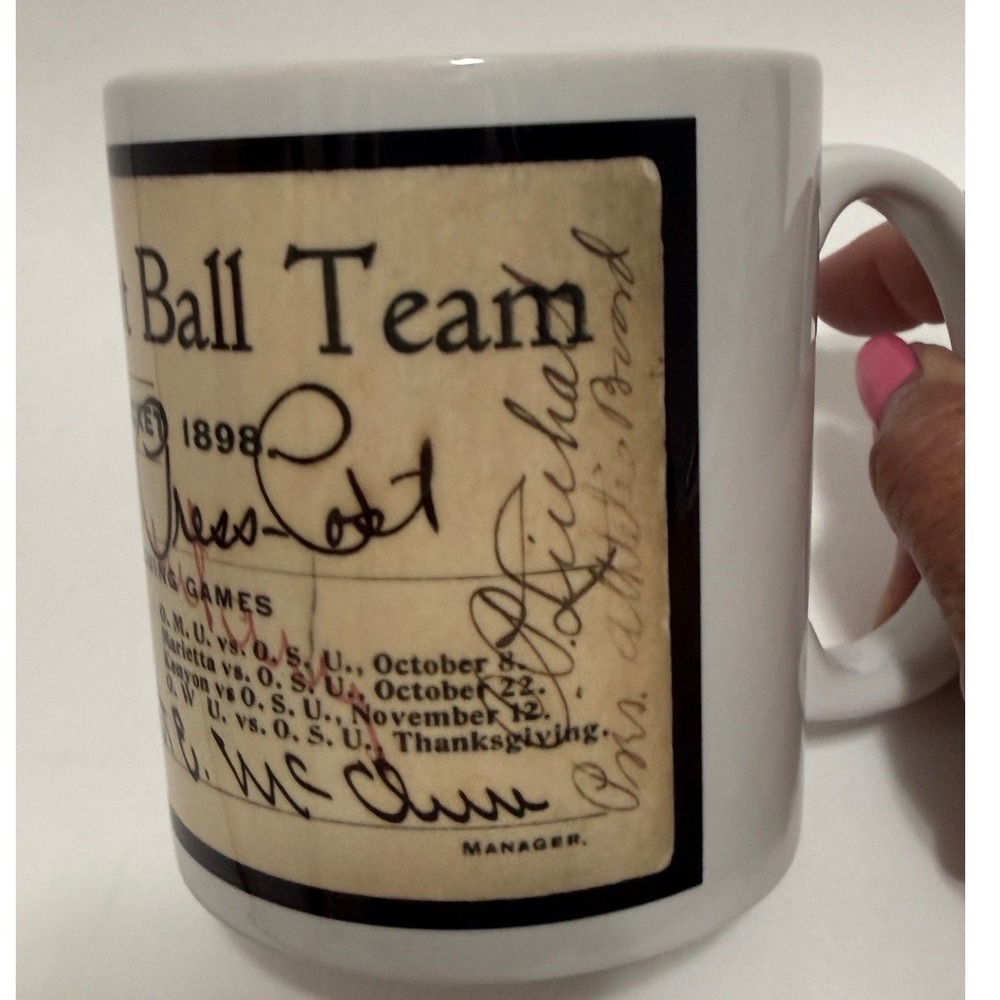 Ohio State OSU Football 1898 Season Ticket Vintage Style Ceramic Coffee Mug
